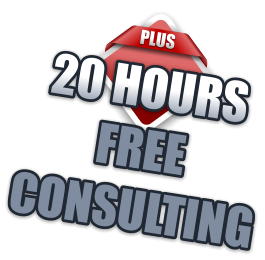 PLUS 20 HOURS  FREE  CONSULTING