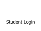 Student Login